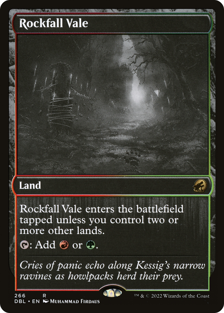 Rockfall Vale (DBL-266) - Innistrad: Double Feature Foil - Premium MTG Single from Wizards of the Coast - Just $3.33! Shop now at Game Crave Tournament Store