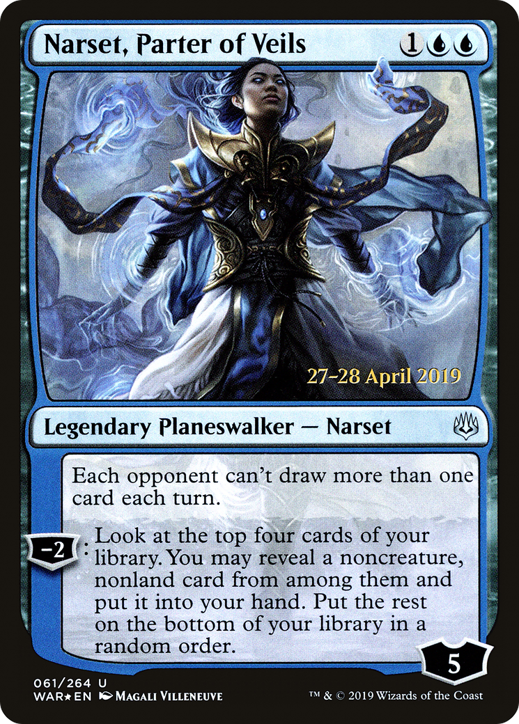Narset, Parter of Veils (PWAR-61S) - War of the Spark Promos Foil - Premium MTG Single from Wizards of the Coast - Just $1.59! Shop now at Game Crave Tournament Store