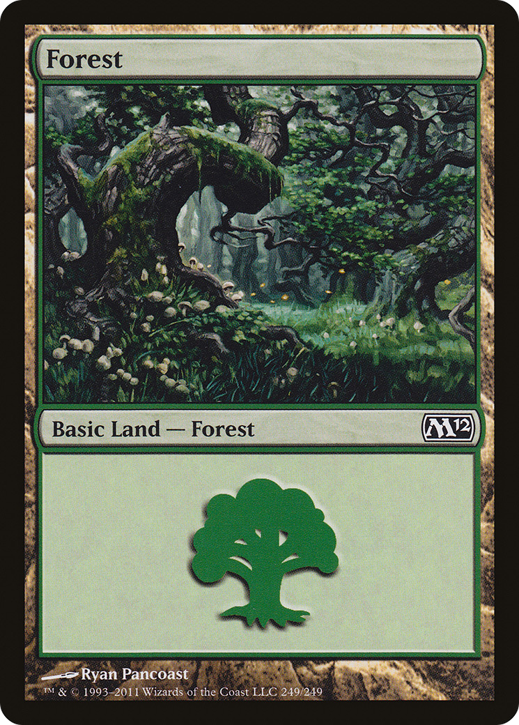 Forest (M12-249) - Magic 2012 - Premium MTG Single from Wizards of the Coast - Just $0.08! Shop now at Game Crave Tournament Store