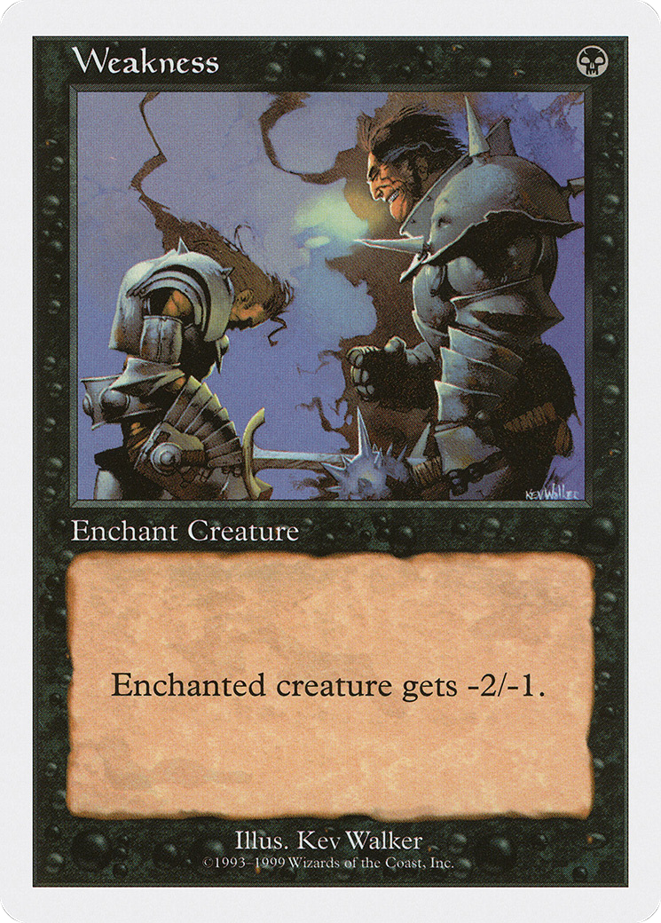 Weakness (BRB-096) - Battle Royale Box Set - Premium MTG Single from Wizards of the Coast - Just $0.08! Shop now at Game Crave Tournament Store