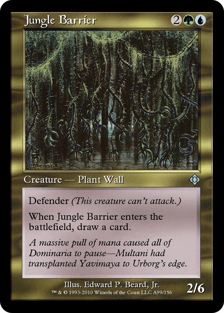 Jungle Barrier (TD0-A99) - Magic Online Theme Decks - Premium MTG Single from Wizards of the Coast - Just $0! Shop now at Game Crave Tournament Store