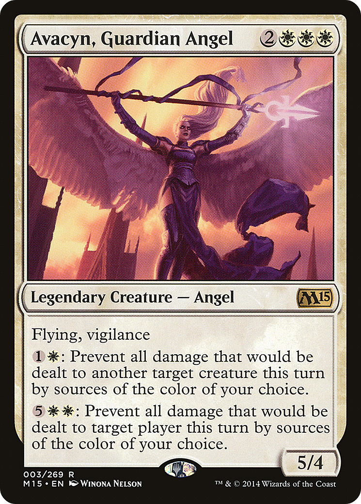Avacyn, Guardian Angel (M15-003) - Magic 2015 Foil - Premium MTG Single from Wizards of the Coast - Just $1.75! Shop now at Game Crave Tournament Store