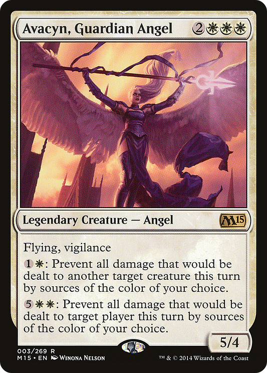 Avacyn, Guardian Angel (M15-003) - Magic 2015 Foil - Premium MTG Single from Wizards of the Coast - Just $1.75! Shop now at Game Crave Tournament Store