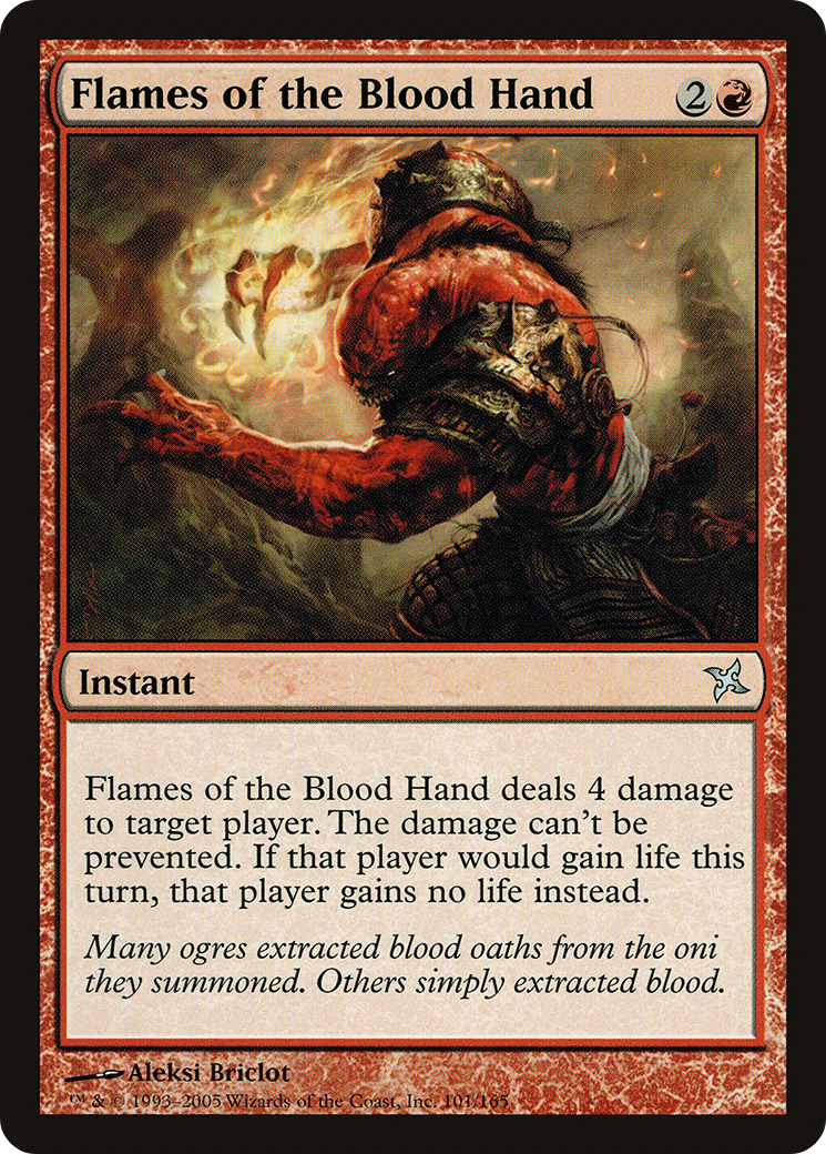 Flames of the Blood Hand (BOK-101) - Betrayers of Kamigawa - Premium MTG Single from Wizards of the Coast - Just $0.08! Shop now at Game Crave Tournament Store