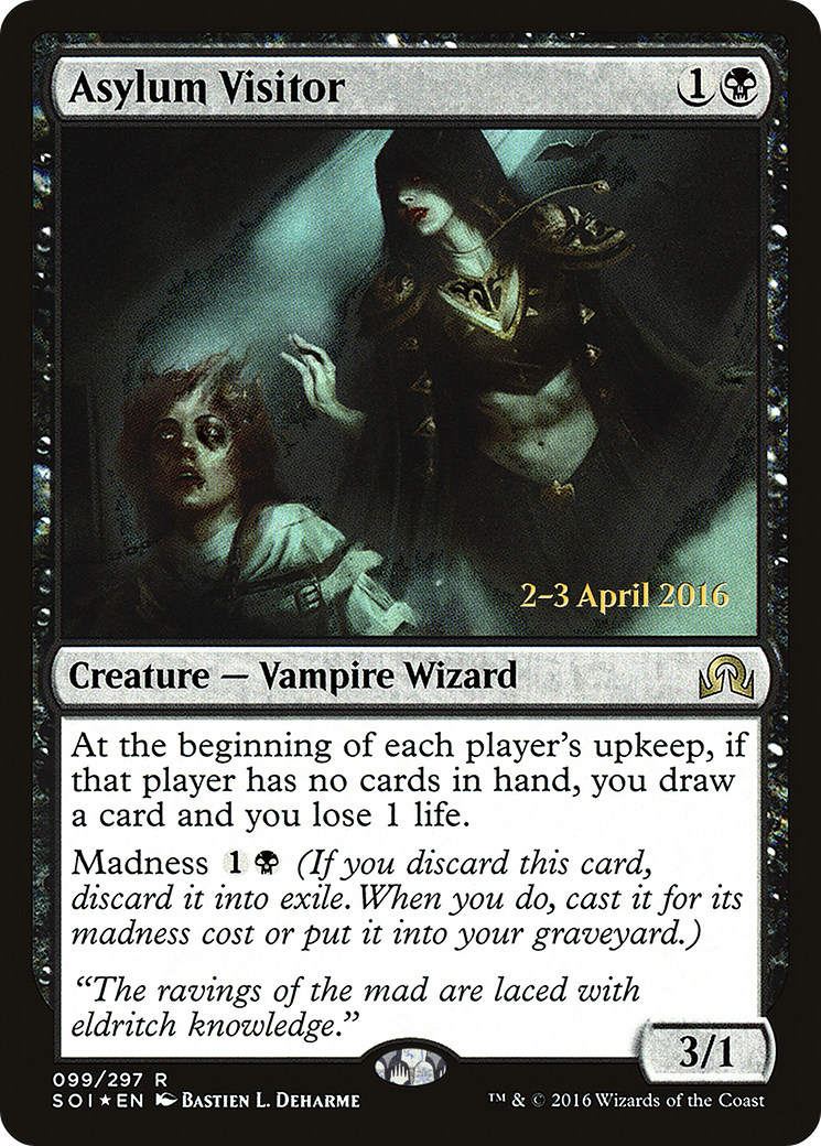 Asylum Visitor (PSOI-99S) - Shadows over Innistrad Promos Foil - Premium MTG Single from Wizards of the Coast - Just $0.80! Shop now at Game Crave Tournament Store