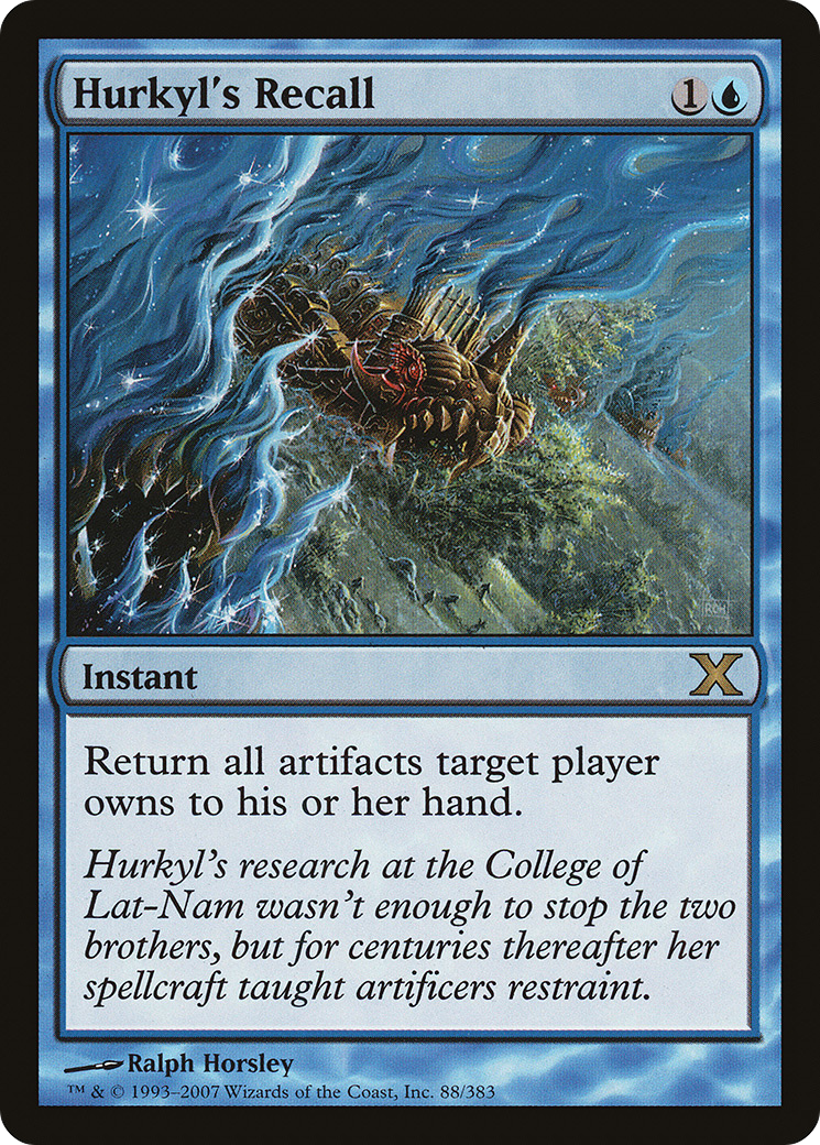 Hurkyl's Recall (10E-088) - Tenth Edition - Premium MTG Single from Wizards of the Coast - Just $1.39! Shop now at Game Crave Tournament Store