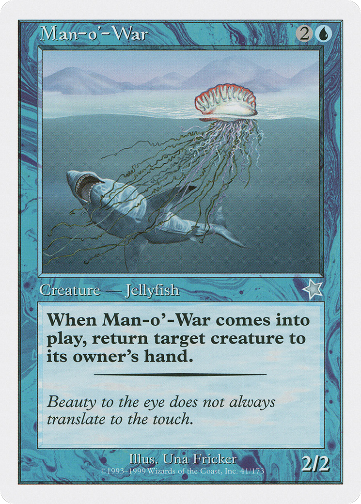 Man-o'-War (S99-041) - Starter 1999 - Premium MTG Single from Wizards of the Coast - Just $1.23! Shop now at Game Crave Tournament Store