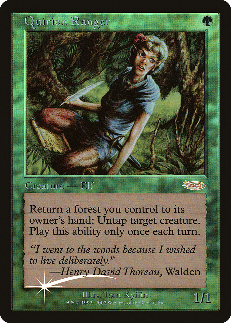 Quirion Ranger (F01-009) - Friday Night Magic 2001 Foil - Premium MTG Single from Wizards of the Coast - Just $80.61! Shop now at Game Crave Tournament Store