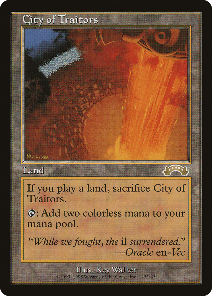 City of Traitors (EXO-143) - Exodus - Premium MTG Single from Wizards of the Coast - Just $83.12! Shop now at Game Crave Tournament Store