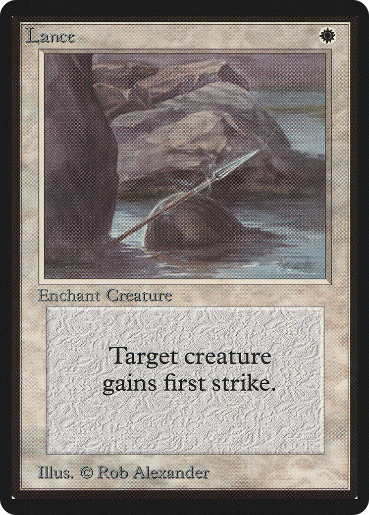 Lance (LEB-028) - Limited Edition Beta - Premium MTG Single from Wizards of the Coast - Just $4.89! Shop now at Game Crave Tournament Store