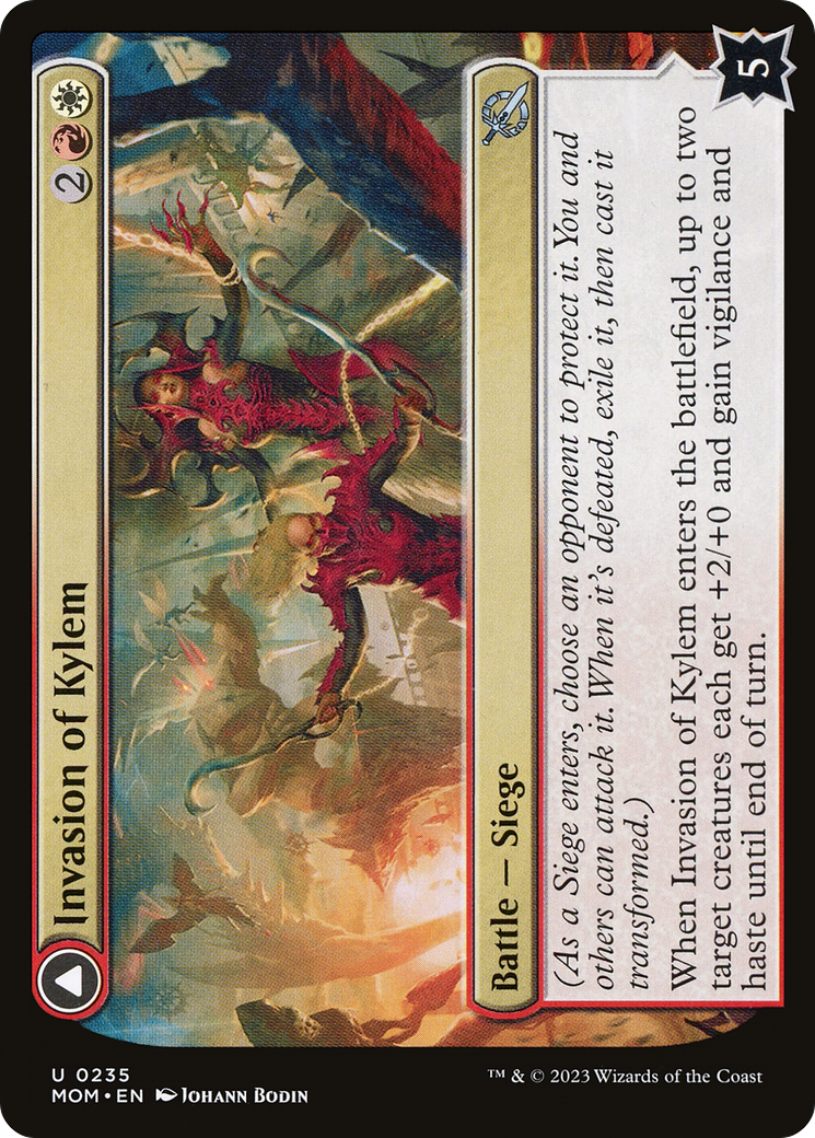 Invasion of Kylem // Valor's Reach Tag Team (MOM-235) - March of the Machine - Premium MTG Single from Wizards of the Coast - Just $0.08! Shop now at Game Crave Tournament Store