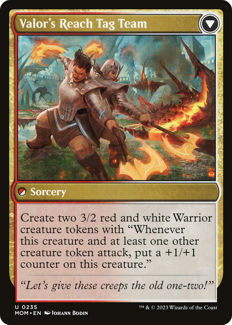Invasion of Kylem // Valor's Reach Tag Team (MOM-235) - March of the Machine - Premium MTG Single from Wizards of the Coast - Just $0.08! Shop now at Game Crave Tournament Store