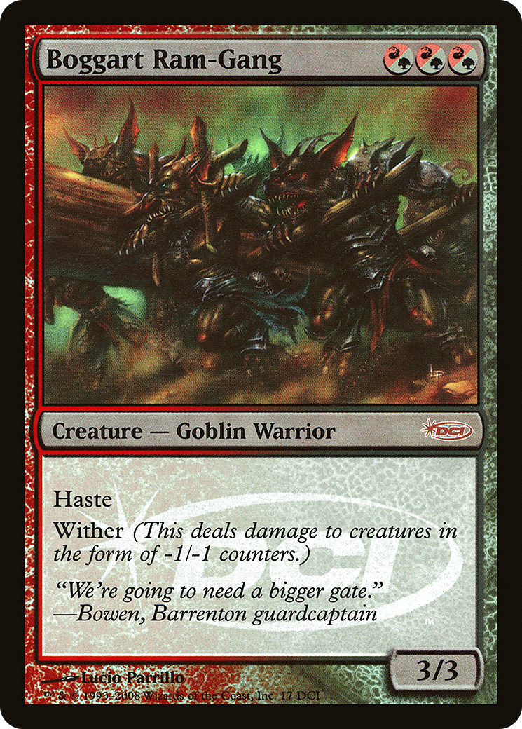 Boggart Ram-Gang (PDCI-017) - DCI Promos Foil - Premium MTG Single from Wizards of the Coast - Just $2.83! Shop now at Game Crave Tournament Store