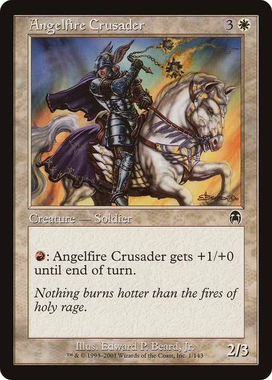 Angelfire Crusader (APC-001) - Apocalypse - Premium MTG Single from Wizards of the Coast - Just $0.08! Shop now at Game Crave Tournament Store