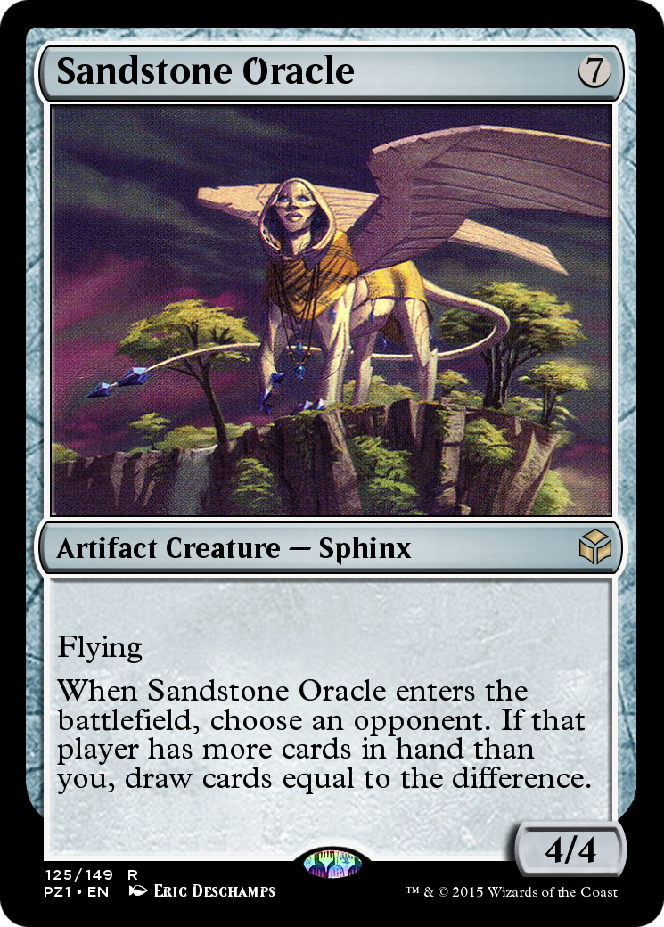 Sandstone Oracle (PZ1-125) - Legendary Cube Prize Pack Foil - Premium MTG Single from Wizards of the Coast - Just $0! Shop now at Game Crave Tournament Store