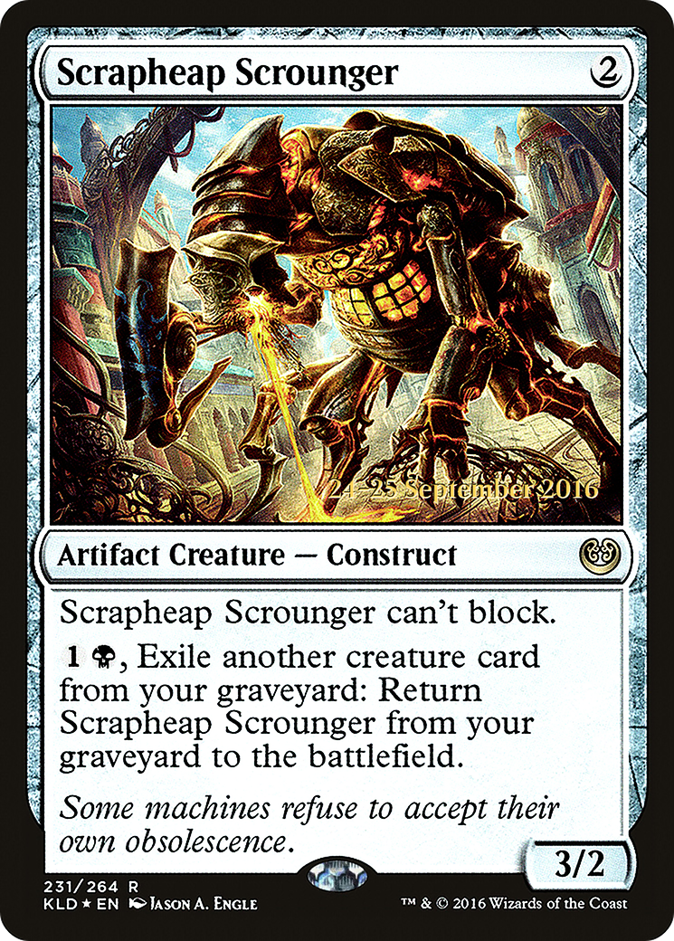Scrapheap Scrounger (PKLD-231S) - Kaladesh Promos Foil - Premium MTG Single from Wizards of the Coast - Just $1.12! Shop now at Game Crave Tournament Store