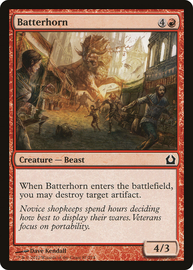 Batterhorn (RTR-087) - Return to Ravnica - Premium MTG Single from Wizards of the Coast - Just $0.08! Shop now at Game Crave Tournament Store