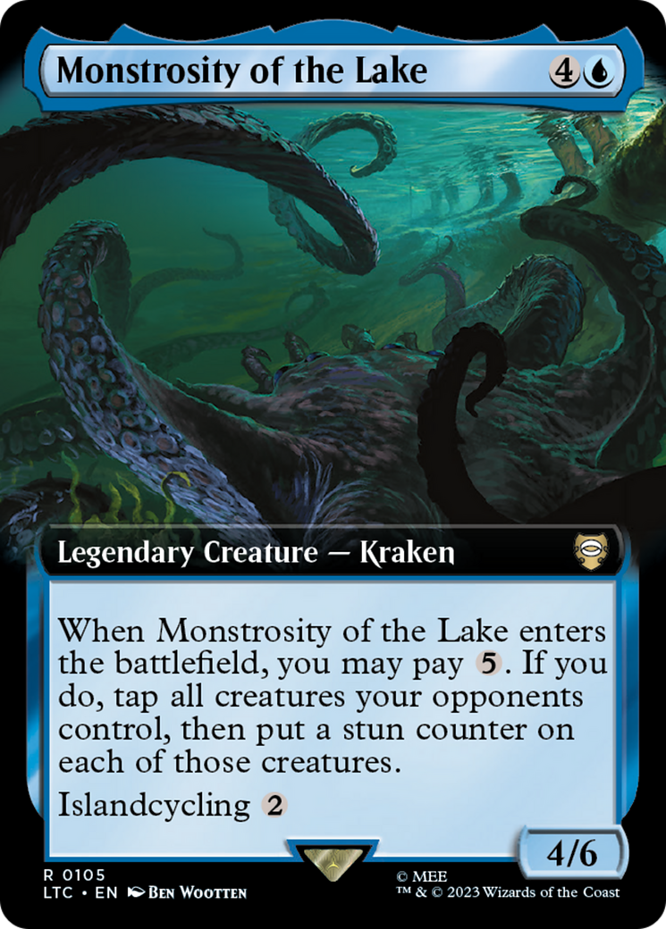 Monstrosity of the Lake (LTC-105) - Tales of Middle-earth Commander: (Extended Art) - Premium MTG Single from Wizards of the Coast - Just $0.55! Shop now at Game Crave Tournament Store