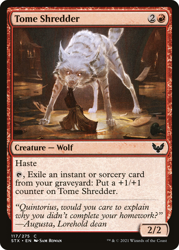 Tome Shredder (STX-117) - Strixhaven: School of Mages Foil - Premium MTG Single from Wizards of the Coast - Just $0.08! Shop now at Game Crave Tournament Store