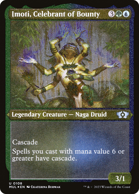 Imoti, Celebrant of Bounty (MUL-108) - Multiverse Legends Etched Foil - Premium MTG Single from Wizards of the Coast - Just $0.08! Shop now at Game Crave Tournament Store