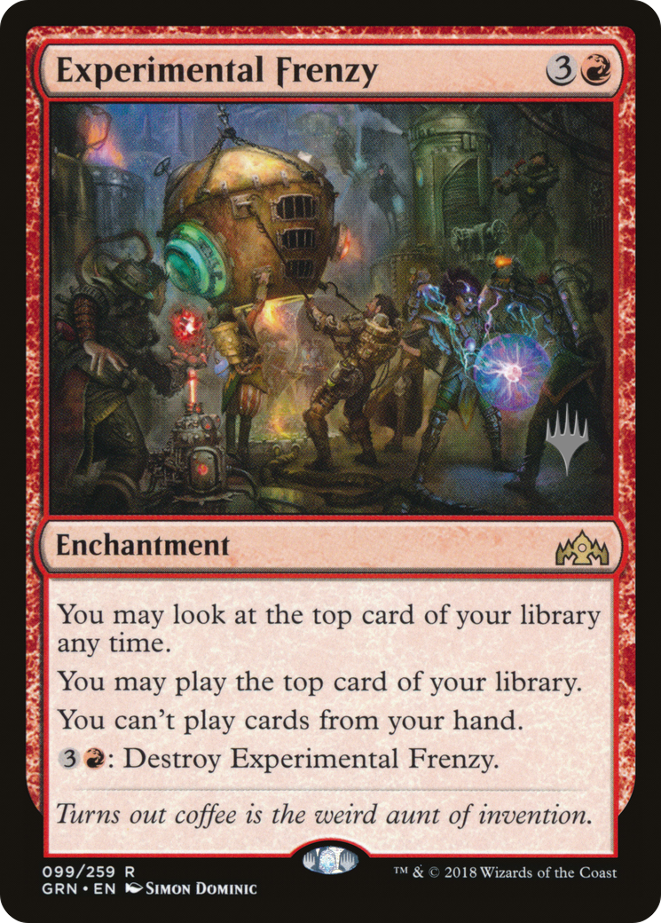 Experimental Frenzy (PGRN-99P) - Guilds of Ravnica Promos - Premium MTG Single from Wizards of the Coast - Just $0.10! Shop now at Game Crave Tournament Store