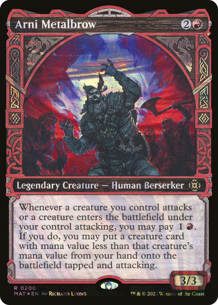 Arni Metalbrow (MAT-200) - March of the Machine: The Aftermath: (Showcase) Foil - Premium MTG Single from Wizards of the Coast - Just $0.96! Shop now at Game Crave Tournament Store