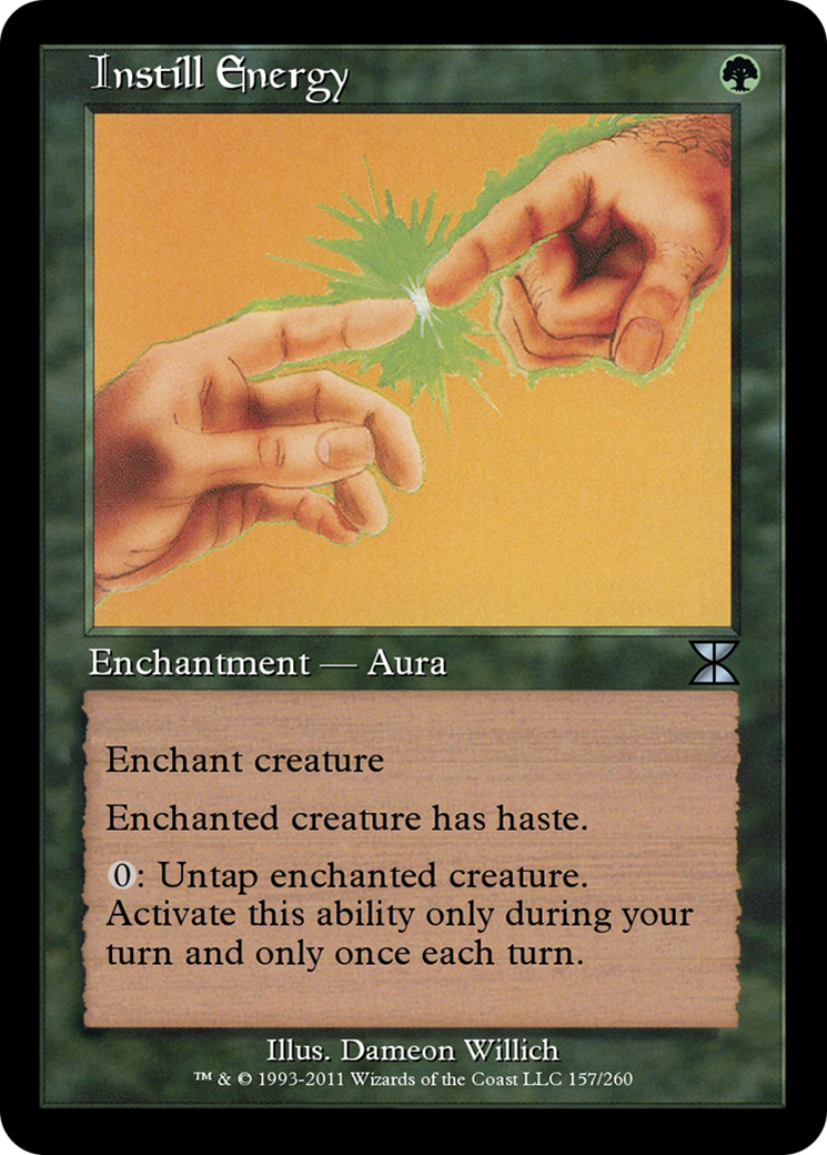 Instill Energy (ME4-157) - Masters Edition IV Foil - Premium MTG Single from Wizards of the Coast - Just $0! Shop now at Game Crave Tournament Store
