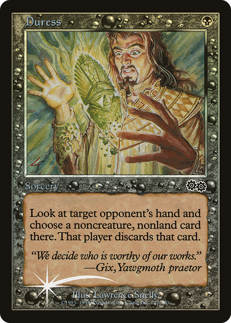 Duress (PAL00-002) - Arena League 2000 Foil - Premium MTG Single from Wizards of the Coast - Just $14.98! Shop now at Game Crave Tournament Store