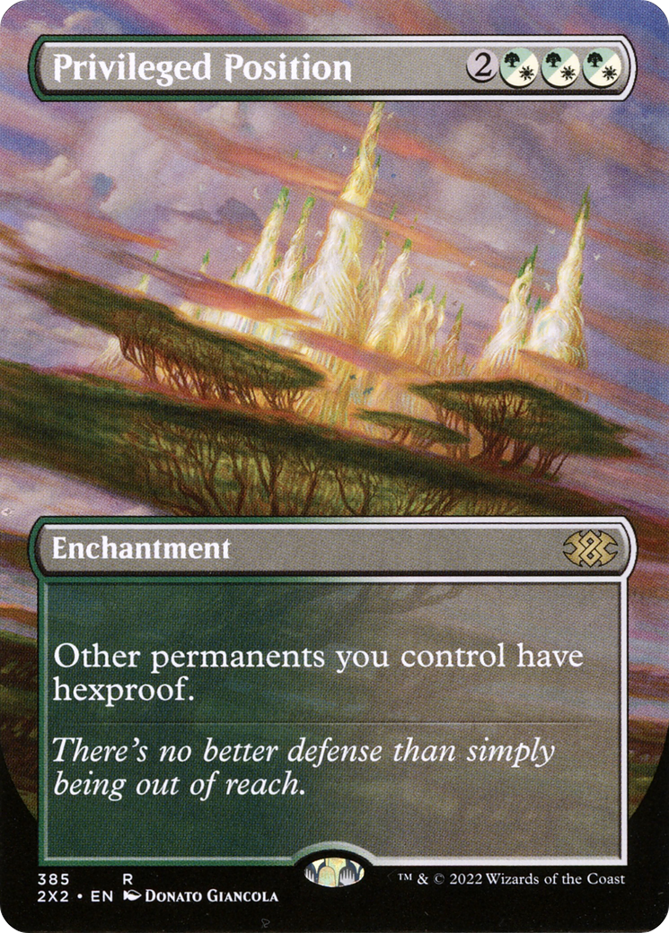 Privileged Position (2X2-385) - Double Masters 2022 (Borderless) - Premium MTG Single from Wizards of the Coast - Just $2.57! Shop now at Game Crave Tournament Store