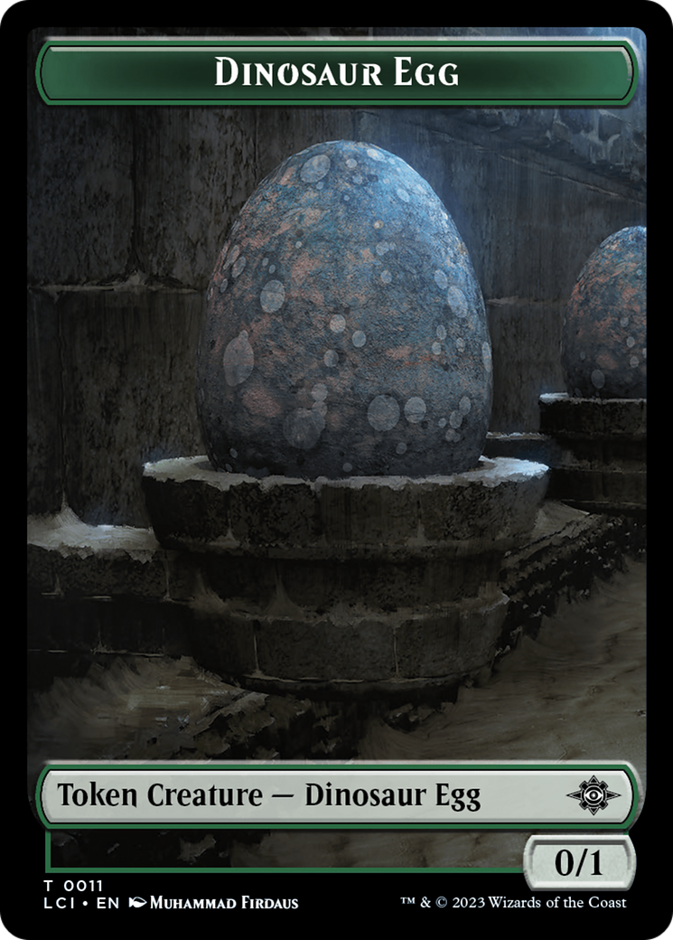 Dinosaur Egg (TLCI-011) - The Lost Caverns of Ixalan Tokens Foil - Premium MTG Single from Wizards of the Coast - Just $0! Shop now at Game Crave Tournament Store