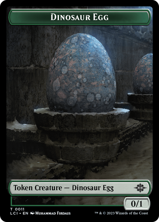 Dinosaur Egg (TLCI-011) - The Lost Caverns of Ixalan Tokens - Premium MTG Single from Wizards of the Coast - Just $0! Shop now at Game Crave Tournament Store