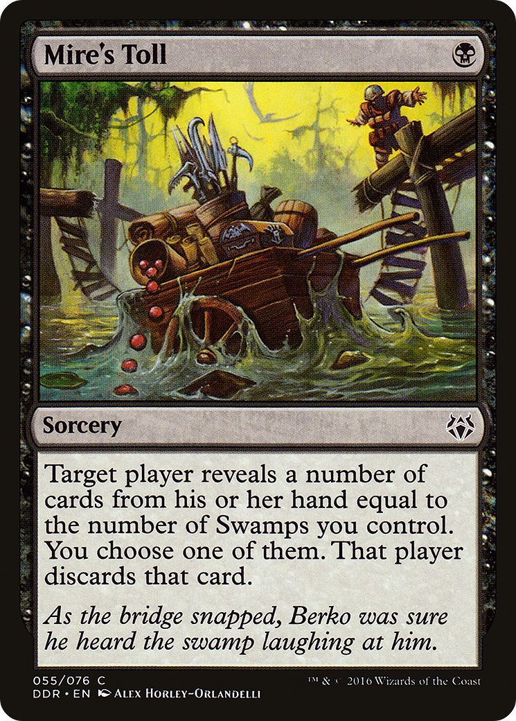 Mire's Toll (DDR-055) - Duel Decks: Nissa vs. Ob Nixilis - Premium MTG Single from Wizards of the Coast - Just $0.08! Shop now at Game Crave Tournament Store