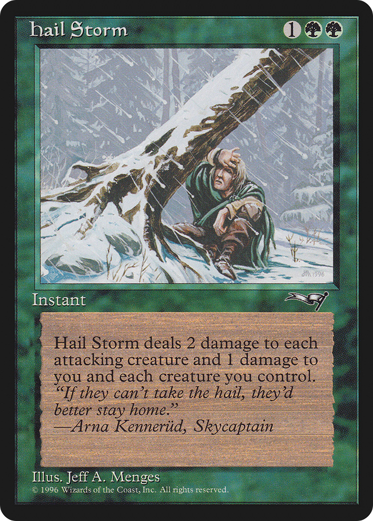 Hail Storm (ALL-095) - Alliances - Premium MTG Single from Wizards of the Coast - Just $0.08! Shop now at Game Crave Tournament Store