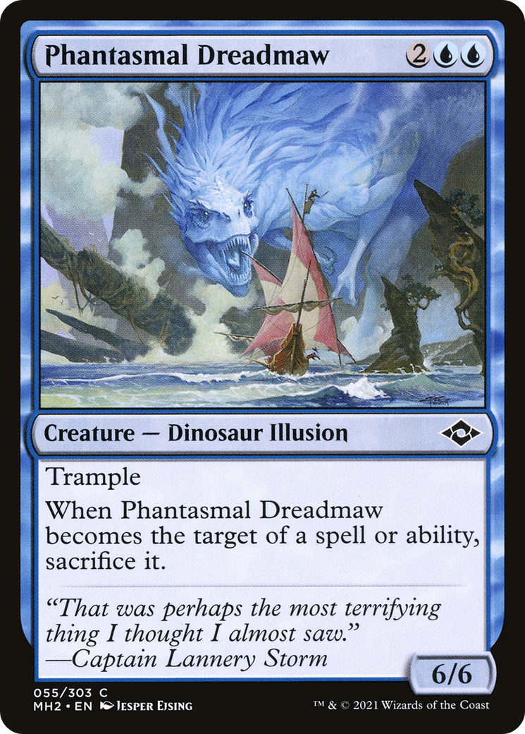Phantasmal Dreadmaw (MH2-055) - Modern Horizons 2 Foil - Premium MTG Single from Wizards of the Coast - Just $0.25! Shop now at Game Crave Tournament Store