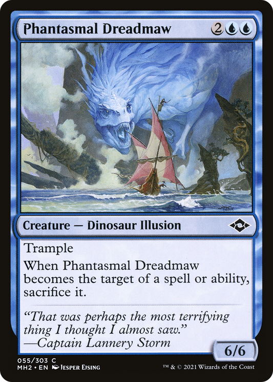 Phantasmal Dreadmaw (MH2-055) - Modern Horizons 2 Foil - Premium MTG Single from Wizards of the Coast - Just $0.25! Shop now at Game Crave Tournament Store