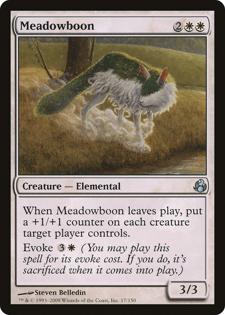 Meadowboon (MOR-017) - Morningtide - Premium MTG Single from Wizards of the Coast - Just $0.25! Shop now at Game Crave Tournament Store