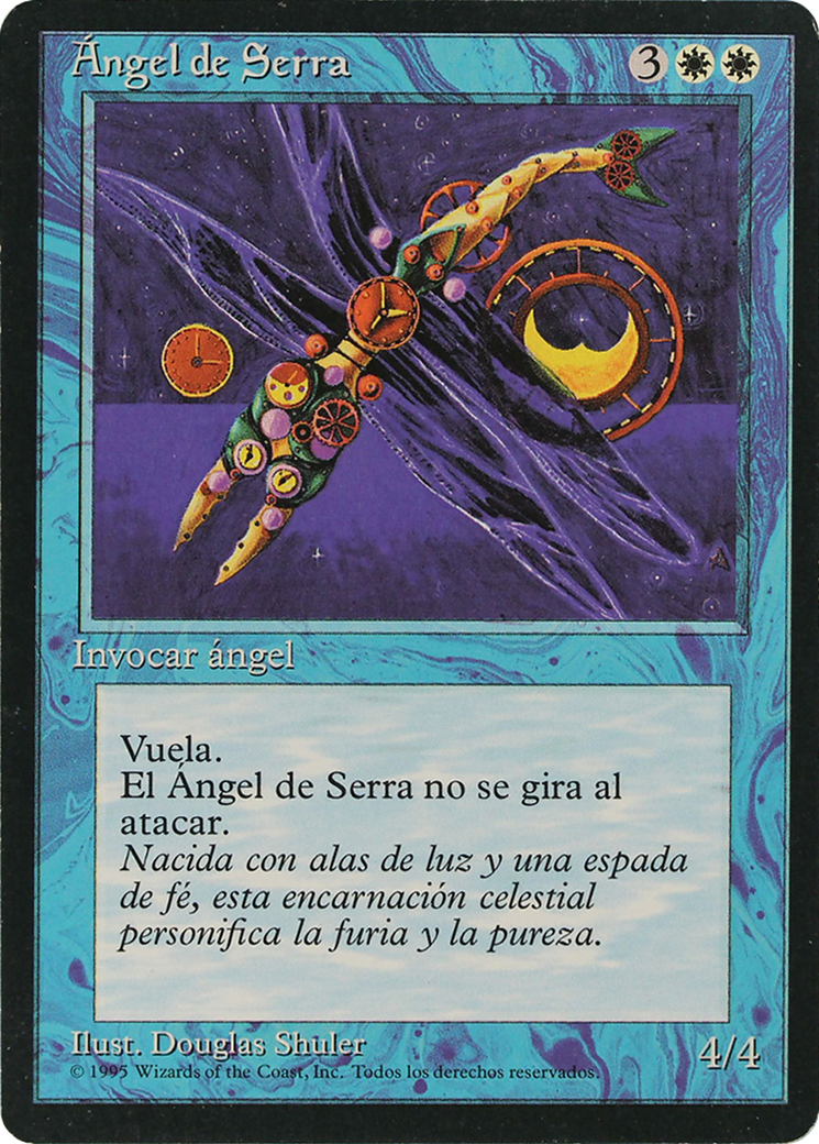 Serra Angel (4BB-050) - Fourth Edition Foreign Black Border - Premium MTG Single from Wizards of the Coast - Just $3.60! Shop now at Game Crave Tournament Store
