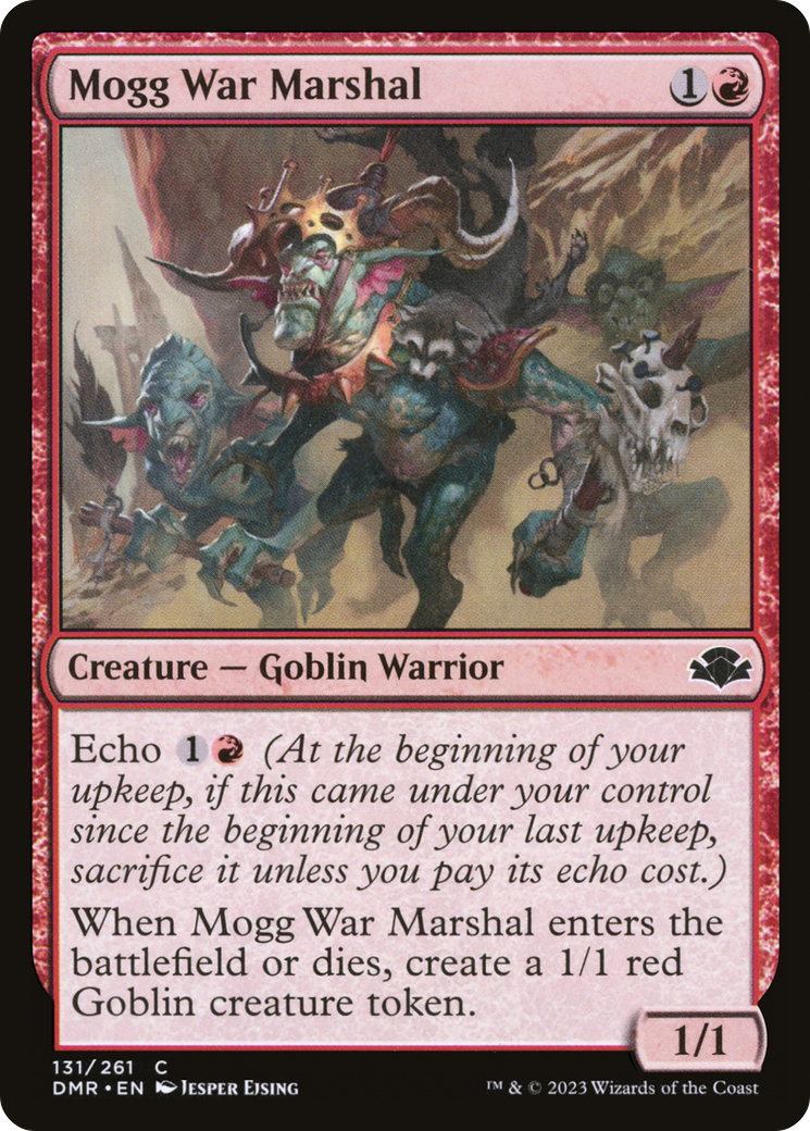Mogg War Marshal (DMR-131) - Dominaria Remastered Foil - Premium MTG Single from Wizards of the Coast - Just $0.08! Shop now at Game Crave Tournament Store