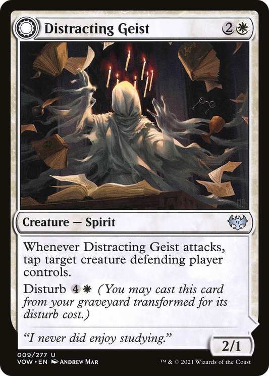 Distracting Geist // Clever Distraction (VOW-009) - Innistrad: Crimson Vow: (Double Faced Transform) - Premium MTG Single from Wizards of the Coast - Just $0.08! Shop now at Game Crave Tournament Store