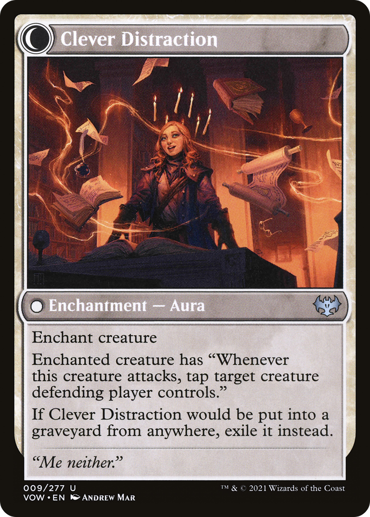 Distracting Geist // Clever Distraction (VOW-009) - Innistrad: Crimson Vow: (Double Faced Transform) - Premium MTG Single from Wizards of the Coast - Just $0.08! Shop now at Game Crave Tournament Store