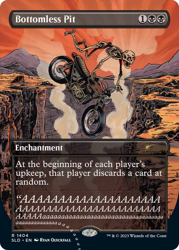 Bottomless Pit (SLD-1404) - Secret Lair Drop (Borderless) - Premium MTG Single from Wizards of the Coast - Just $5.53! Shop now at Game Crave Tournament Store