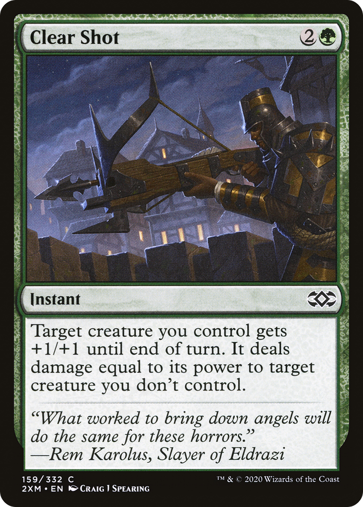 Clear Shot (2XM-159) - Double Masters - Premium MTG Single from Wizards of the Coast - Just $0.25! Shop now at Game Crave Tournament Store