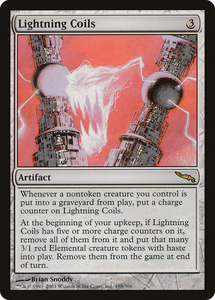 Lightning Coils (MRD-198) - Mirrodin - Premium MTG Single from Wizards of the Coast - Just $0.12! Shop now at Game Crave Tournament Store