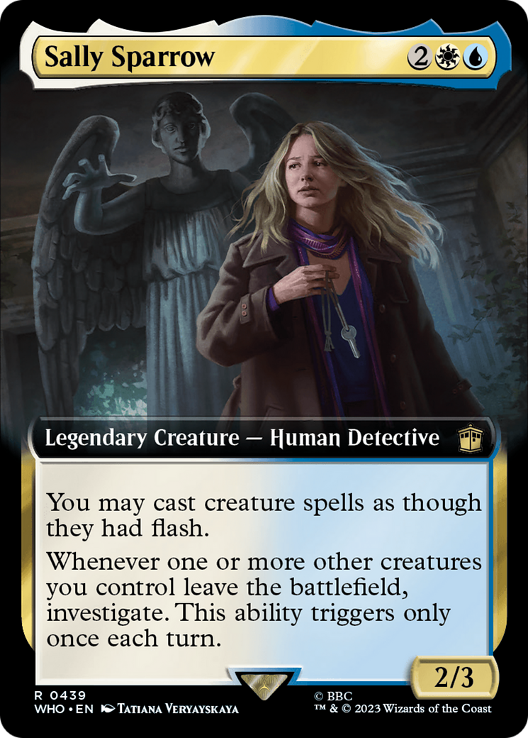Sally Sparrow (WHO-439) - Doctor Who: (Extended Art) - Premium MTG Single from Wizards of the Coast - Just $0.08! Shop now at Game Crave Tournament Store