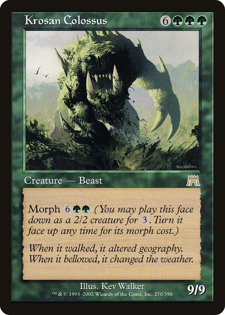 Krosan Colossus (ONS-270) - Onslaught - Premium MTG Single from Wizards of the Coast - Just $0.09! Shop now at Game Crave Tournament Store