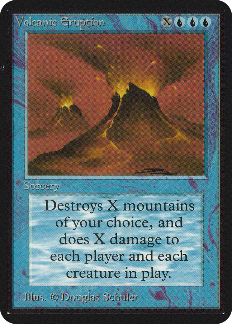 Volcanic Eruption (LEA-088) - Limited Edition Alpha - Premium MTG Single from Wizards of the Coast - Just $0! Shop now at Game Crave Tournament Store