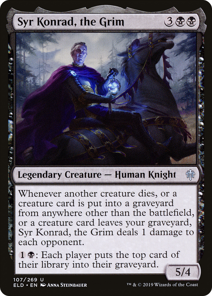 Syr Konrad, the Grim (ELD-107) - Throne of Eldraine Foil - Premium MTG Single from Wizards of the Coast - Just $0.69! Shop now at Game Crave Tournament Store