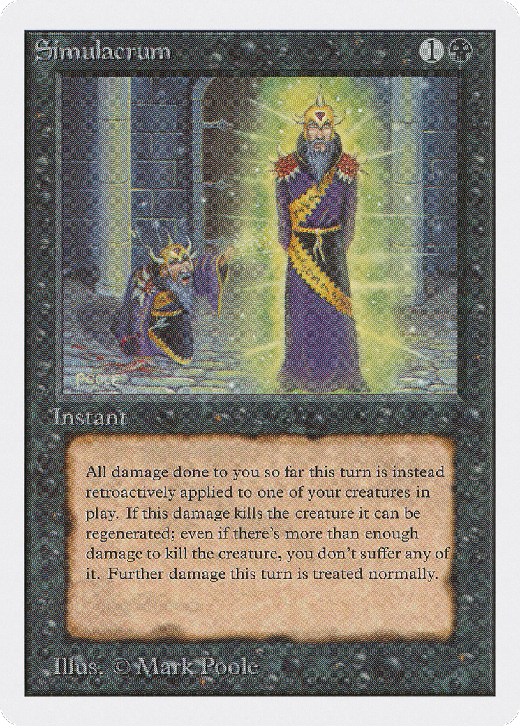 Simulacrum (2ED-129) - Unlimited Edition - Premium MTG Single from Wizards of the Coast - Just $5.84! Shop now at Game Crave Tournament Store