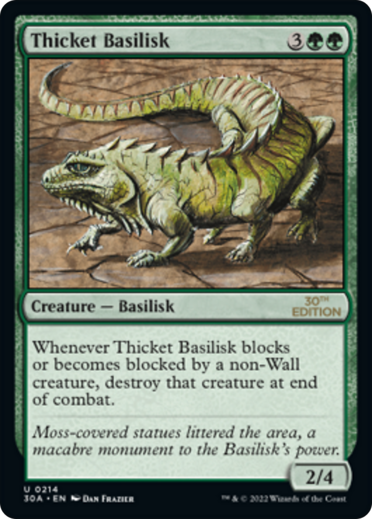 Thicket Basilisk (30A-214) - 30th Anniversary Edition - Premium MTG Single from Wizards of the Coast - Just $0.40! Shop now at Game Crave Tournament Store