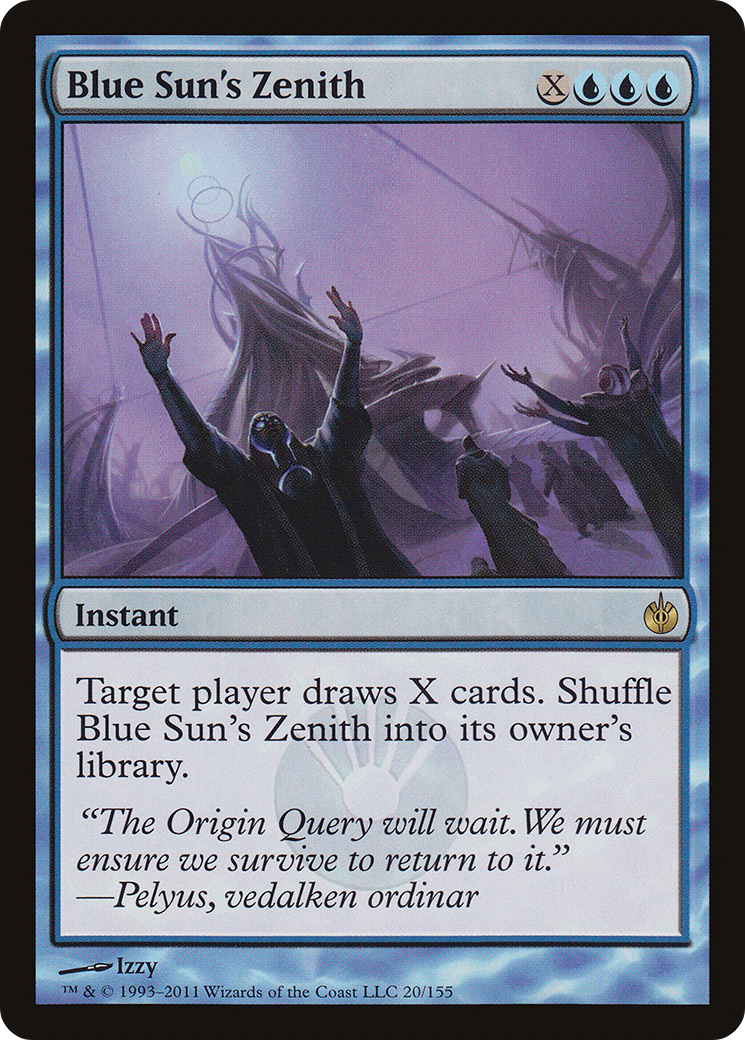 Blue Sun's Zenith (MBS-020) - Mirrodin Besieged - Premium MTG Single from Wizards of the Coast - Just $0.35! Shop now at Game Crave Tournament Store